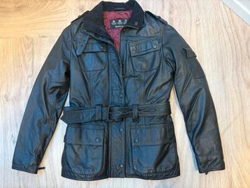 Barbour Leren Jas Lesther BikerJacket 36 / Small beschikbaar voor biedingen
