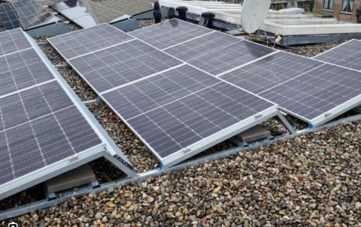 AANBIEDING ZONNEPANELEN 410WP INCL ONDERSTEL, Doe-het-zelf en Verbouw, Zonnepanelen en Toebehoren, Nieuw, Compleet systeem, 200 wattpiek of meer