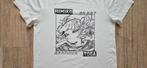 Witte t-shirt met manga Himiko, xs-s-m, Wit, Ophalen of Verzenden, Zo goed als nieuw, Korte mouw