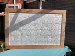 Steigerhout Prikbord wandpaneel fotopaneel 100x150 cm, Zo goed als nieuw, Ophalen