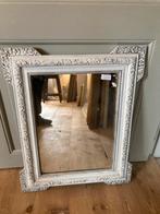 Antieke franse witte spiegel, Ophalen, Rechthoekig