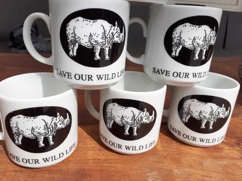 Mokken SAVE OUR WILDLIFE, Huis en Inrichting, Keuken | Servies, Nieuw, Kop(pen) en/of Schotel(s), Overige stijlen, Ophalen of Verzenden
