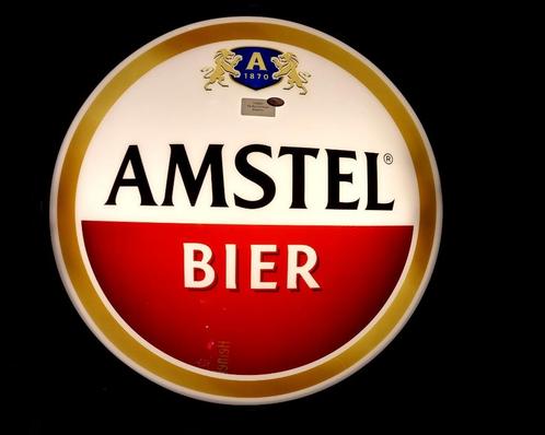 Amstel Bier dubbelzijdige lichtbak 81 cm (FH5827), Verzamelen, Biermerken, Zo goed als nieuw, Reclamebord, Plaat of Schild, Amstel