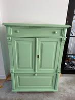 Oude kast in frisse kleur + lak, Huis en Inrichting, Kasten | Buffetkasten, Ophalen, Gebruikt, 100 tot 150 cm, Met lade(s)