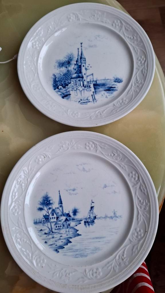 Petrus Regout bordjes, Antiek en Kunst, Antiek | Wandborden en Tegels, Ophalen of Verzenden