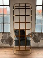 Unieke Regency fauteuil, velvet goud, Huis en Inrichting, Fauteuils, Ophalen of Verzenden, 75 tot 100 cm, Zo goed als nieuw