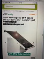 Zonnepaneel 55W incl 90ah Varta 12V accu Voss farming, Caravans en Kamperen, Ophalen, Gebruikt