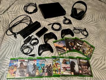 Xbox One X met Kinect, 3 controllers, 13 games en headset beschikbaar voor biedingen
