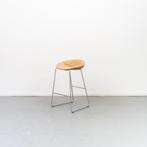 1x Montis Mick Barkruk Zalmroze Leder - RVS Slede Onderstel