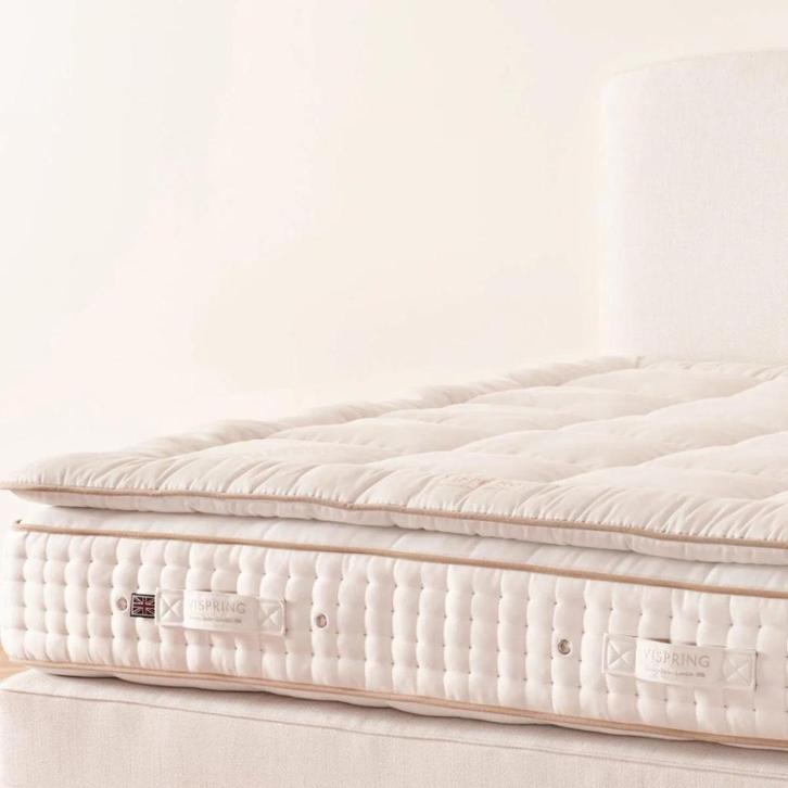 Vispring boxspring + matras + topper set 200x200cm (nieuw), Huis en Inrichting, Slaapkamer | Matrassen en Bedbodems, Nieuw, Matras