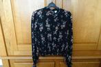 Zwarte dunne blouse maat 36, H&M, Zwart, Ophalen of Verzenden, Zo goed als nieuw