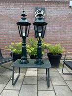 Nieuwe groene gietijzeren tuinlantaarn 105 cm., Ophalen, Staande lamp, Nieuw, 50 tot 250 watt