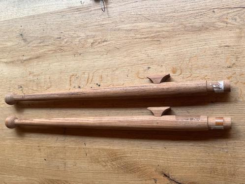 2 x teak houten vlaggenstok 50 cm, Watersport en Boten, Accessoires en Onderhoud, Nieuw, Overige typen, Ophalen of Verzenden