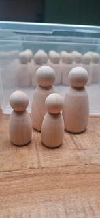 Partij Pegdoll, houten poppetjes, kegelpoppetjes, Ophalen of Verzenden, Nieuw, Materiaal