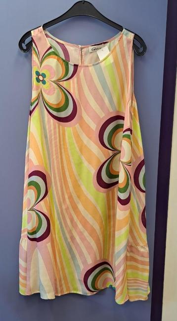 Grace jurk in zijde-look met retro bloemenprint maat L 49012 beschikbaar voor biedingen