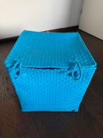 Blauwe opbergmand kinderkamer - 36x36x36 cm, Ophalen, Kunststof, Mand, Vierkant