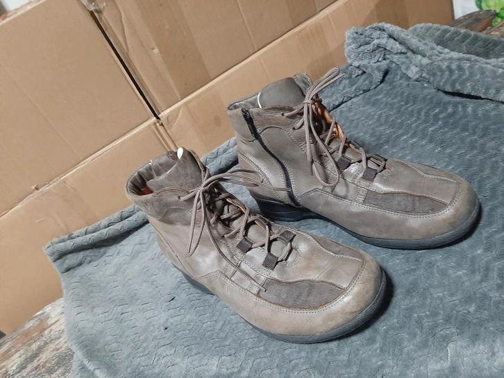 Durea Leren Enkellaarsjes Maat 38, Kleding | Dames, Schoenen, Zo goed als nieuw, Lage of Enkellaarzen, Grijs, Ophalen of Verzenden