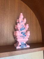 Heinen Delfts blauw tulpenvaas roze, Blauw, Aardewerk of Porselein, Nieuw, Ophalen of Verzenden