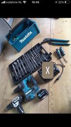 Makita set, Doe-het-zelf en Verbouw, Gereedschap | Boormachines, Ophalen of Verzenden, Zo goed als nieuw, 600 watt of meer, Boor- en Schroefmachine