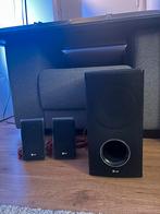 LG Surround Speakers + Subwoofer, 2.1-systeem, Blu-ray-speler, 70 watt of meer, Zo goed als nieuw