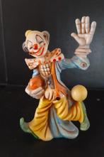 Beeldje clown zwaaiend, Verzamelen, Beelden en Beeldjes, Ophalen of Verzenden, Gebruikt, Mens