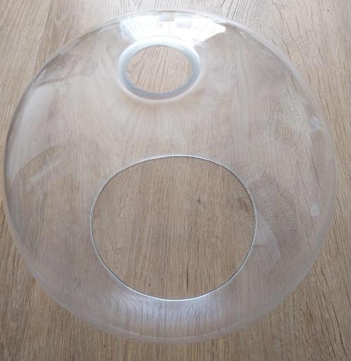2x Glazen JAKOBSBYN Hang lampenkap, helder glas, 30 cm, Huis en Inrichting, Lampen | Lampenkappen, Zo goed als nieuw, 25 tot 50 cm