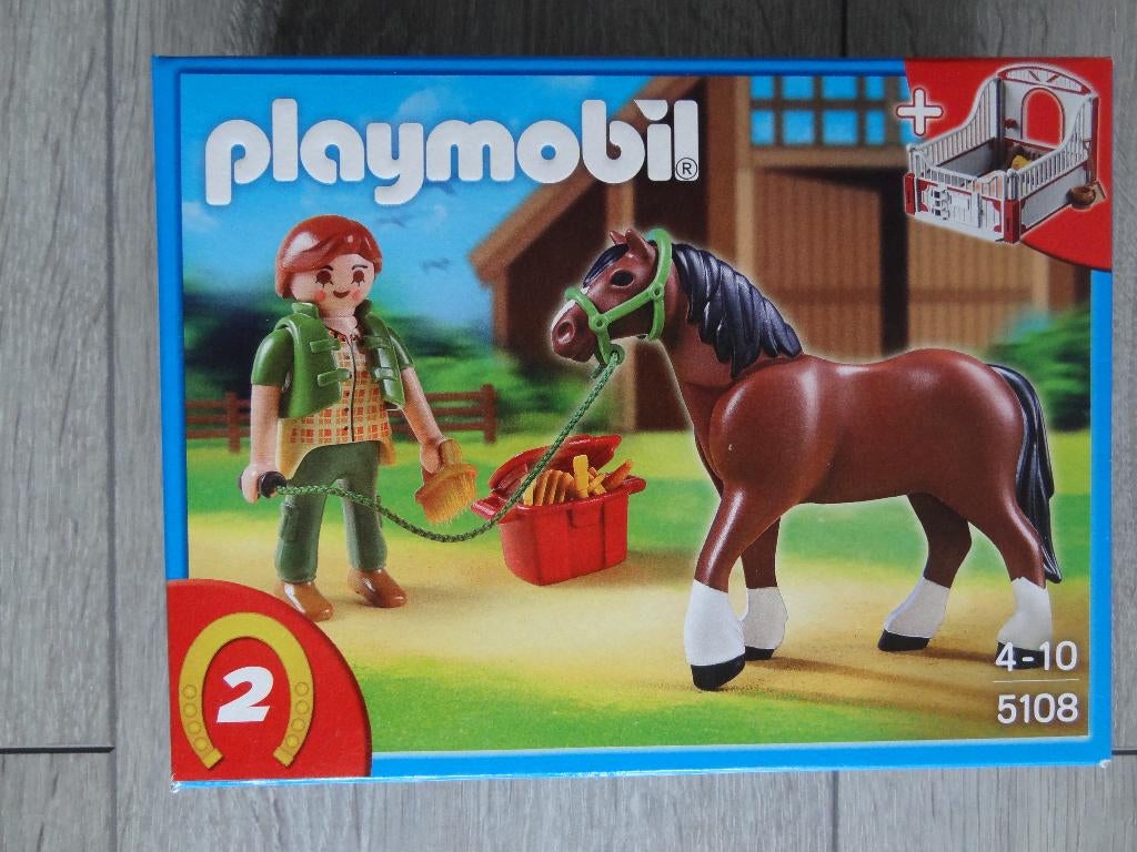 NIEUW! Playmobil Shire Met Paardenbox – 5108 >Snelle Verzend, Kinderen en Baby's, Speelgoed | Playmobil, Ophalen of Verzenden