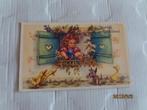 oude kinderkaart meisje met gieter hartelijk gefeliciteerd, Ophalen of Verzenden, 1940 tot 1960, Ongelopen, Kinderen