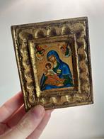 Ikonen Paneeltje Maria met Kind, Antiek en Kunst, Antiek | Religie, Ophalen of Verzenden