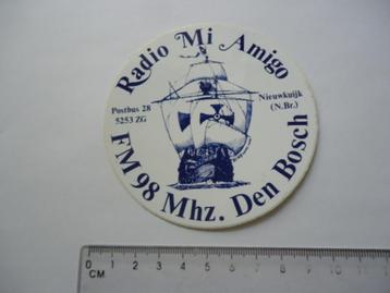 sticker oud PIRAAT RADIO Mi Amigo den bosch nieuwkuijk nb beschikbaar voor biedingen