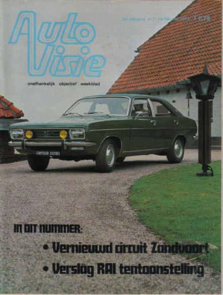 Autovisie 7 1973 : Triumph Dolomite - Simca Matra Bagheera, Boeken, Auto's | Folders en Tijdschriften, Gelezen, Algemeen, Ophalen of Verzenden