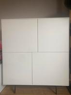 Goossens Verona Opbergkast - Zijdeglans Wit, Huis en Inrichting, Ophalen, Overige materialen, 100 tot 150 cm, 100 tot 150 cm