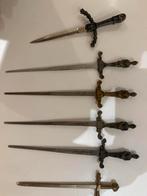 Vintage brievenopeners – zwaard & dolk – decoratief (set), Ophalen of Verzenden, Gebruikt