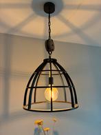 Industriële hanglamp met katrol, Ophalen, 50 tot 75 cm, Zo goed als nieuw, Metaal