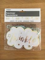 Banner Twinkle Twinkle Little Star | geboorte - verjaardag, Ophalen of Verzenden, Nieuw, Versiering, Geboorte of Huwelijk