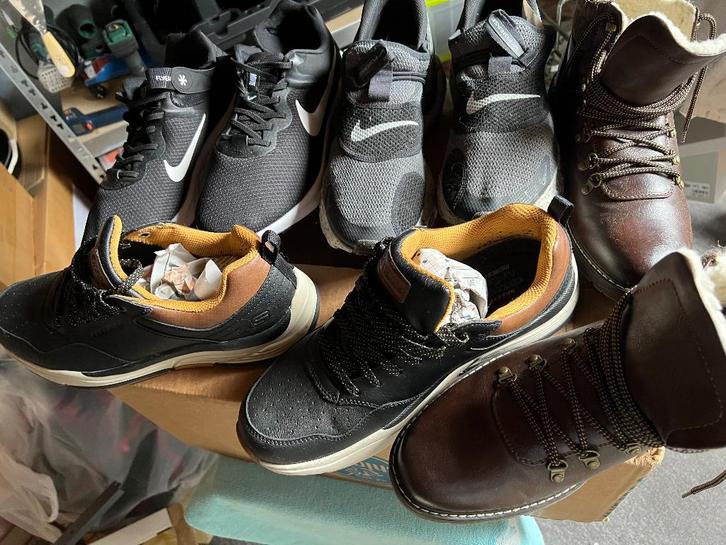 Lederen D en H jassen ook schoenen, Kleding | Heren, Schoenen, Zo goed als nieuw, Overige typen, Bruin, Ophalen of Verzenden