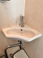 Sphinx Hoekfontein met Kraan en Afvoer, Ophalen of Verzenden, Gebruikt, Steen, Wastafel