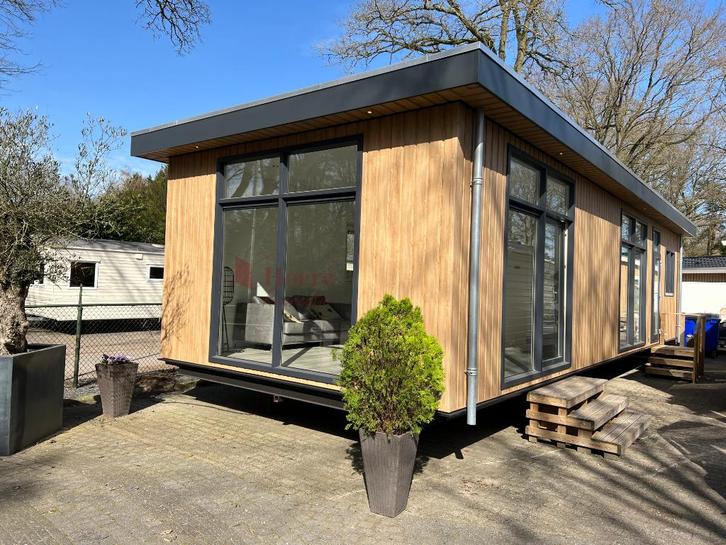 Sunhouse Cube 13.10 x 4.70 - Chalet - Direct leverbaar!, Caravans en Kamperen, Stacaravans, tot en met 4, Ophalen