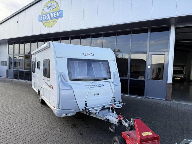 LMC Musica 470 E 2 aparte bedden 210cm + Luifel + Mover etc., Caravans en Kamperen, Caravans, Bedrijf, tot en met 4, 1000 - 1250 kg