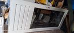 Buitendeur  afmeting hardhout met dubbel glas, Ophalen, Gebruikt, 80 tot 100 cm, 200 tot 215 cm