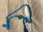 Blauwe Agaat Mala - Handgemaakt door Sjamaan-Smit, Blauw, Nieuw, Ophalen of Verzenden, Steen of Mineraal