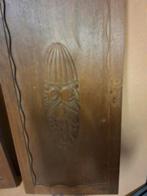 2 eiken kastdeuren met een mooi rilief, Antiek en Kunst, Ophalen