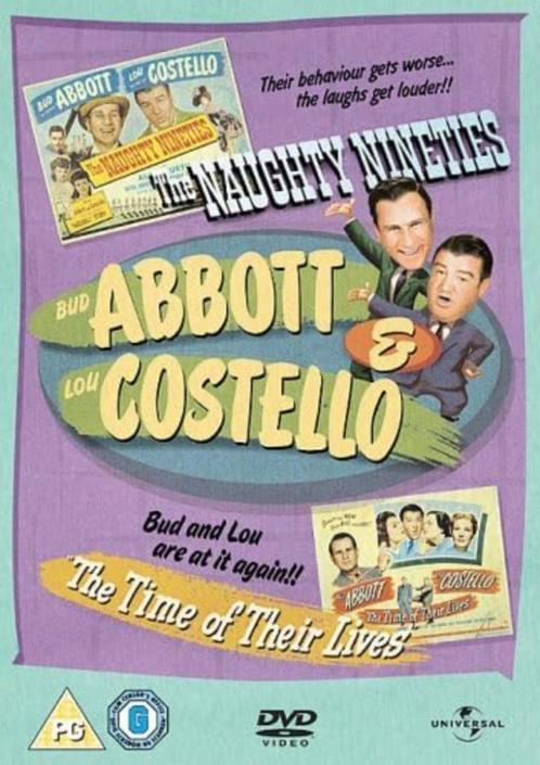 Abbott And Costello: Naughty Nineties / Time Of Their Lives, Cd's en Dvd's, Dvd's | Klassiekers, Zo goed als nieuw, Ophalen