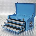 Gereedschapskist toolbox met 3 lades blauw, Ophalen, Zo goed als nieuw
