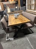 Eetkamerset: Tafel, Bank, 2 Armstoelen - Tilburg, Ophalen, Overige materialen, Outletliving7@gmail.com, Nieuw