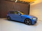 BMW 1-Serie 118I M Sport 3DR AUT 2018 Blauw Pano, 1290 kg, Blauw, Leder, Bedrijf