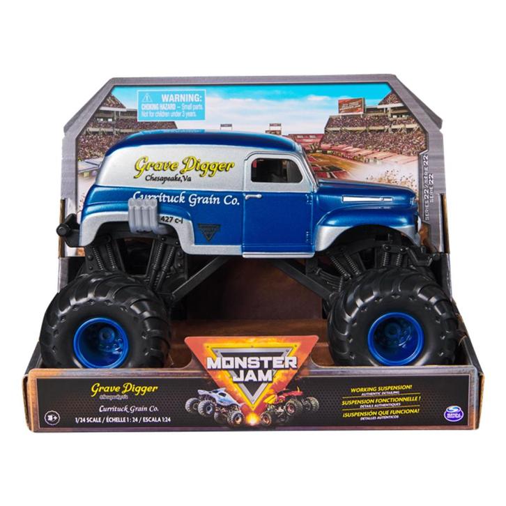 Monster Jam: 1:24 Grave Digger Currituck Grain Co. serie 22, Kinderen en Baby's, Speelgoed | Speelgoedvoertuigen, Nieuw, Ophalen of Verzenden