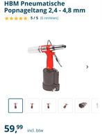 2x pneumatische Popnageltang - Nieuw in doos, Minder dan 25 liter, Ophalen, Nieuw, Minder dan 200 liter/min