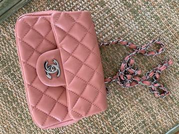 Tas nieuwstaat echt leder roze handtas beschikbaar voor biedingen