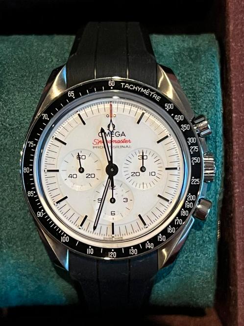 Omega speedmaster white, Sieraden, Tassen en Uiterlijk, Horloges | Heren, Zo goed als nieuw, Omega, Staal, Ophalen of Verzenden